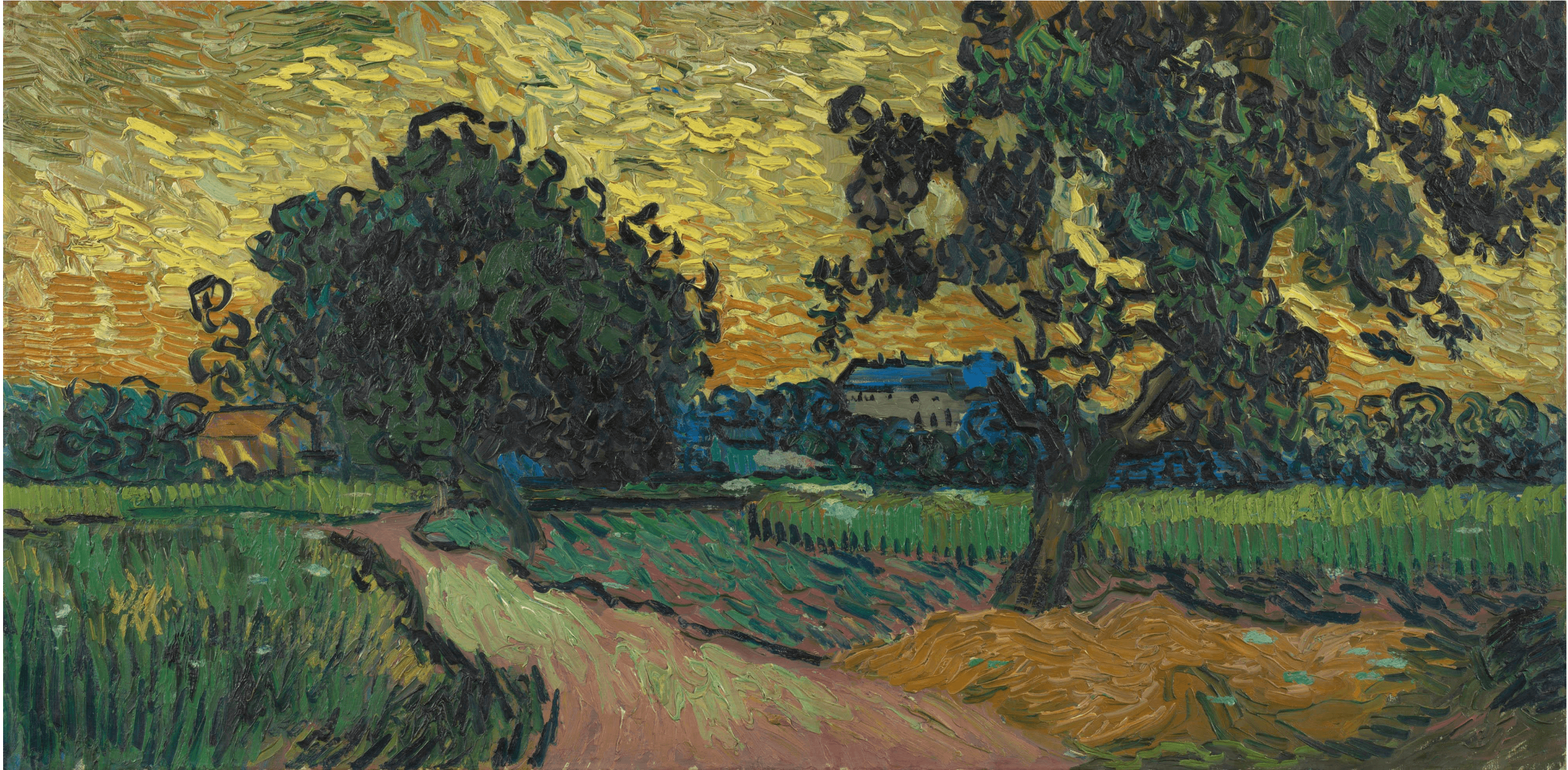 Landscape at Twilight, Vincent van Gogh