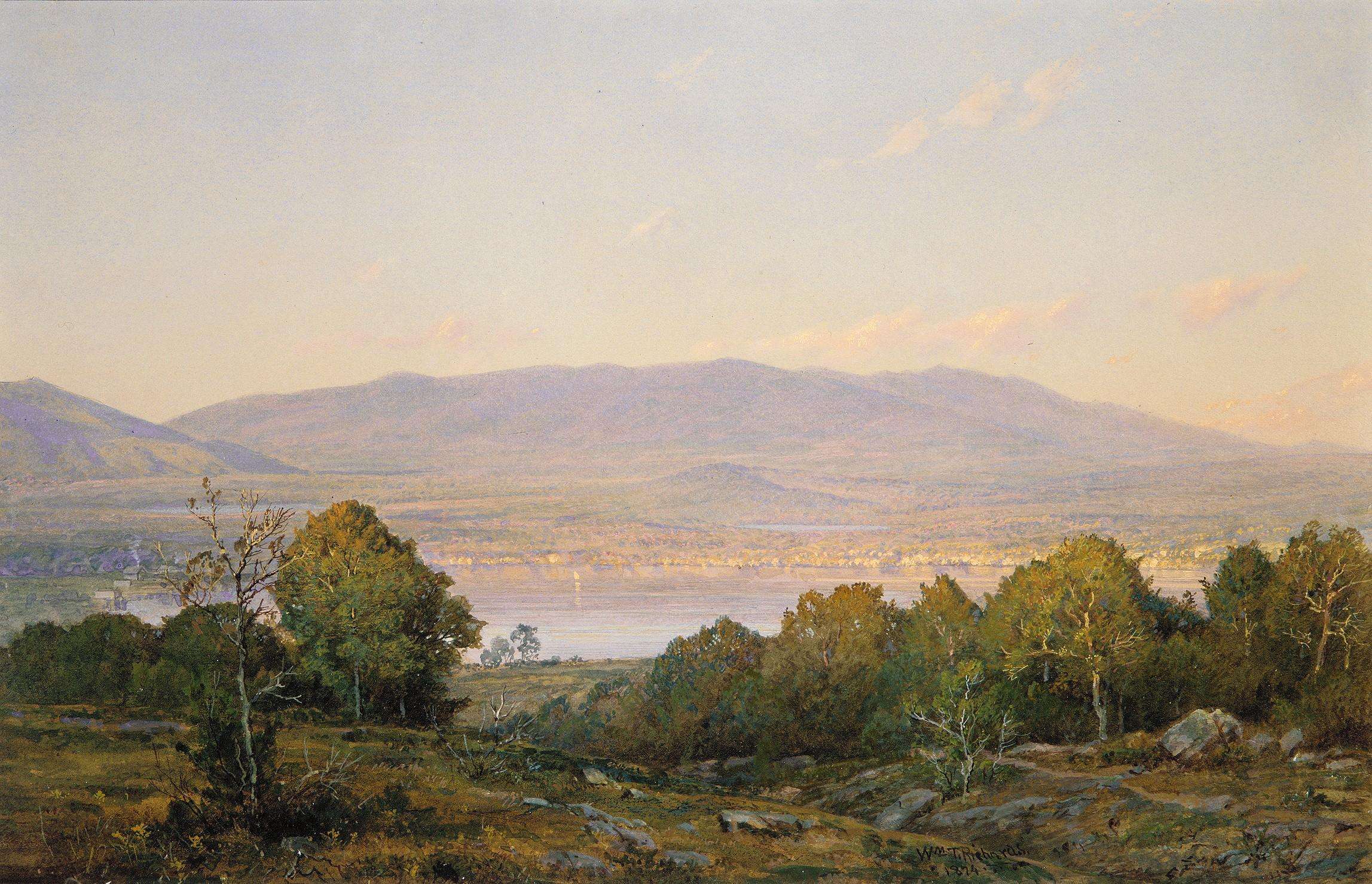 Sundown at Centre Harbor, New Hampshire, William Trost Richards