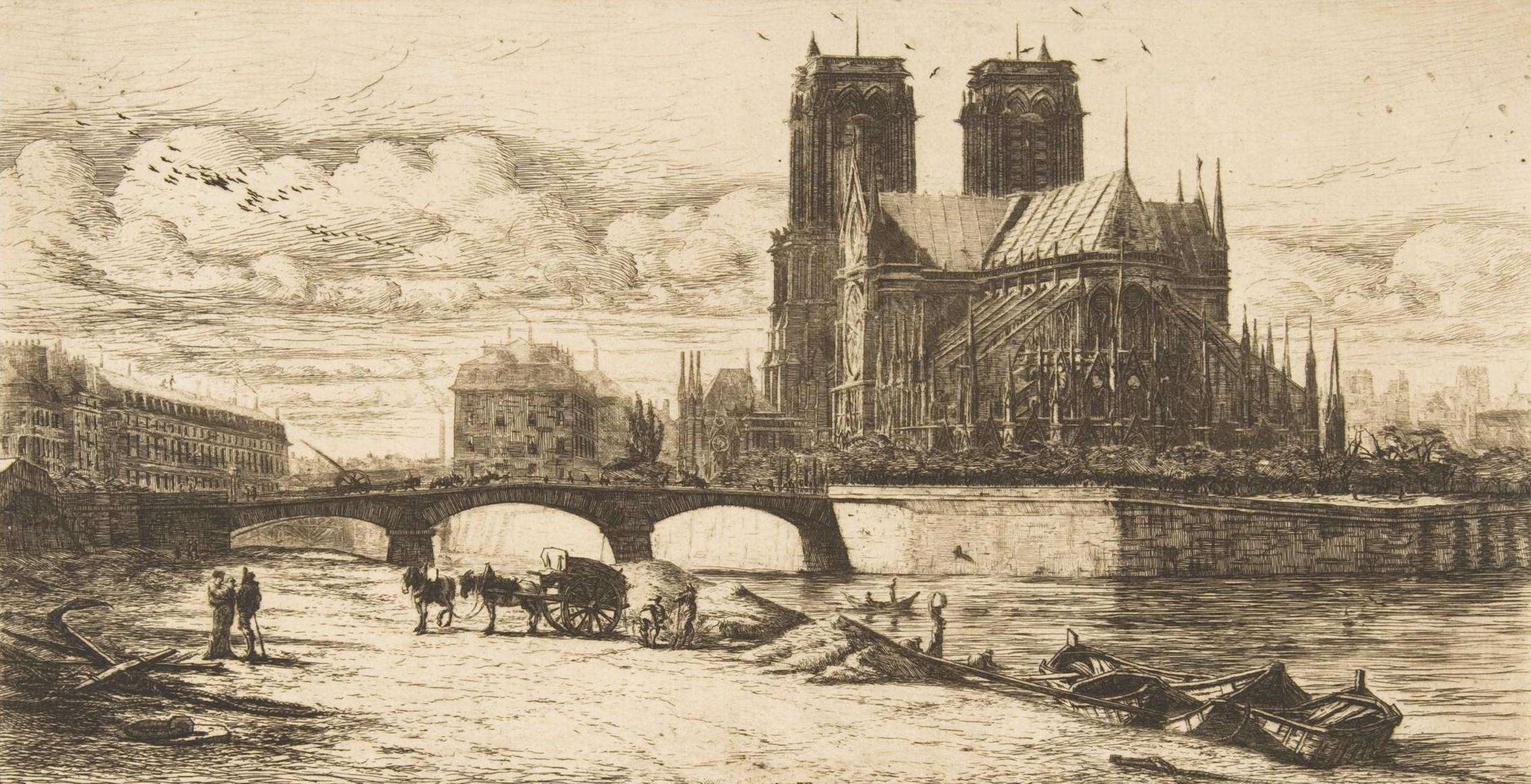 The Apse of Notre-Dame, Paris, Charles Meryon
