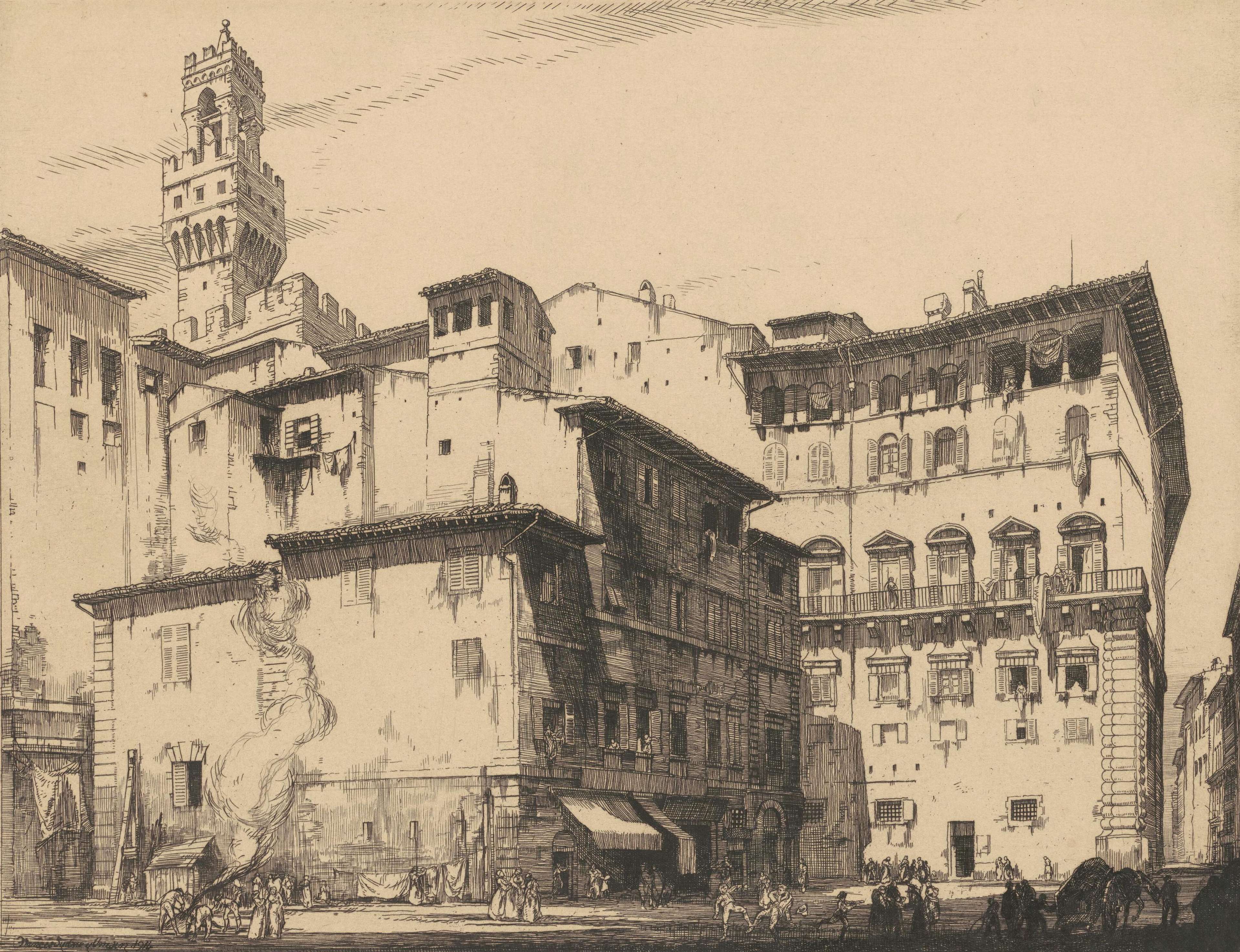 The Municipio, Florence, Francis Sydney Unwin