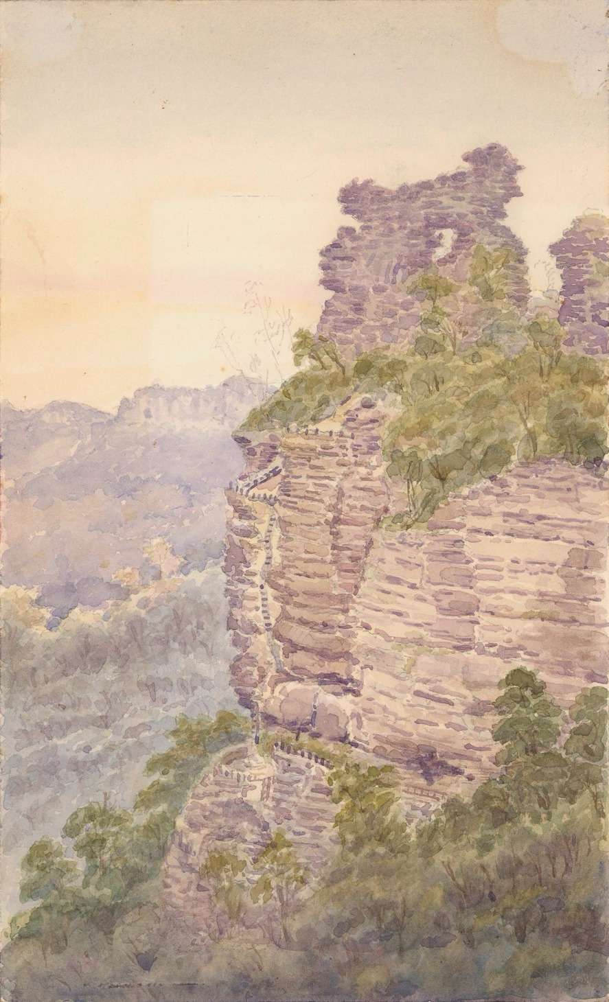 The Orphan Rock, Blue Mountains, N.S.W. Australia, Green Frederick George