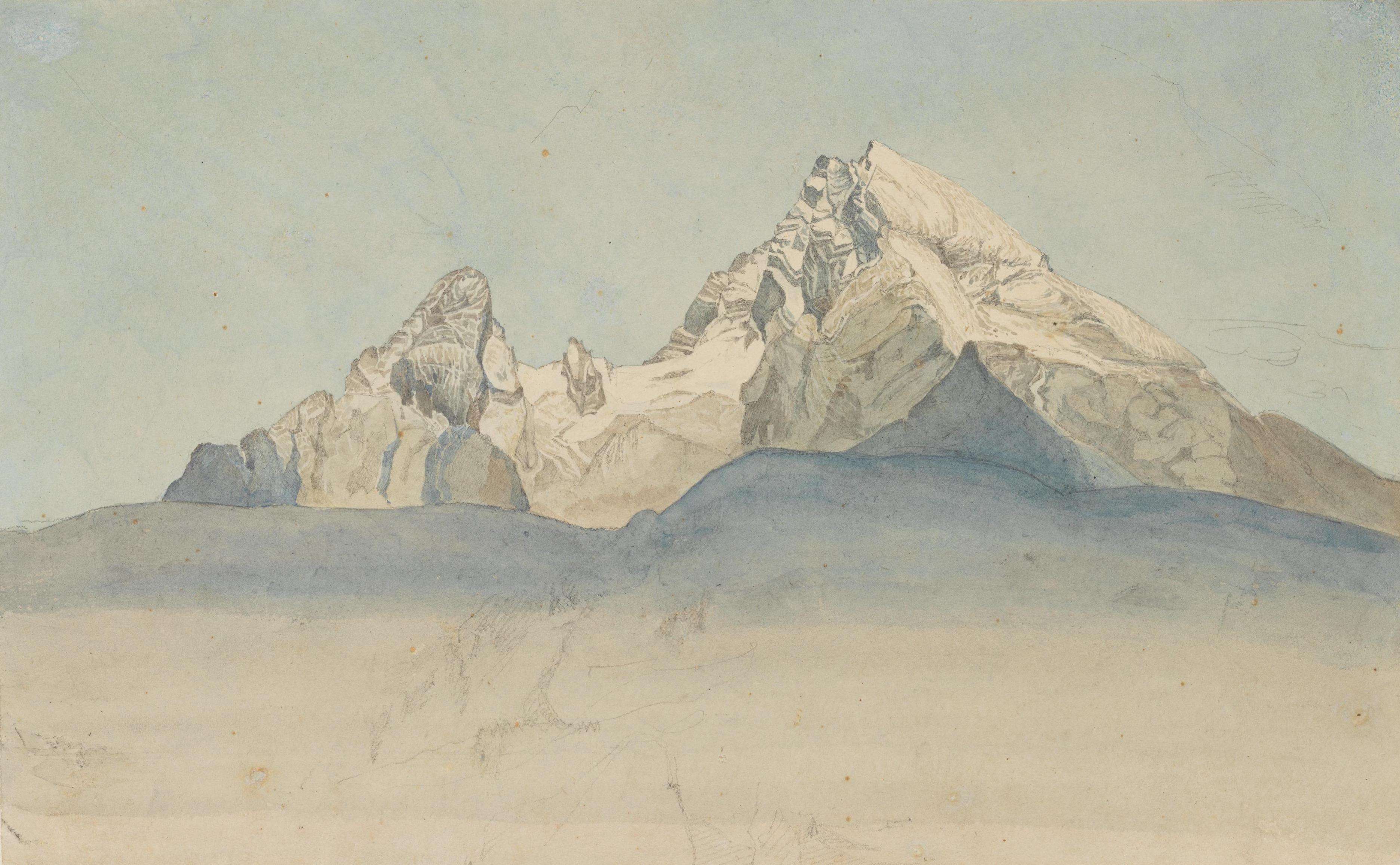 The Watzmann seen from the northeast, August Heinrich