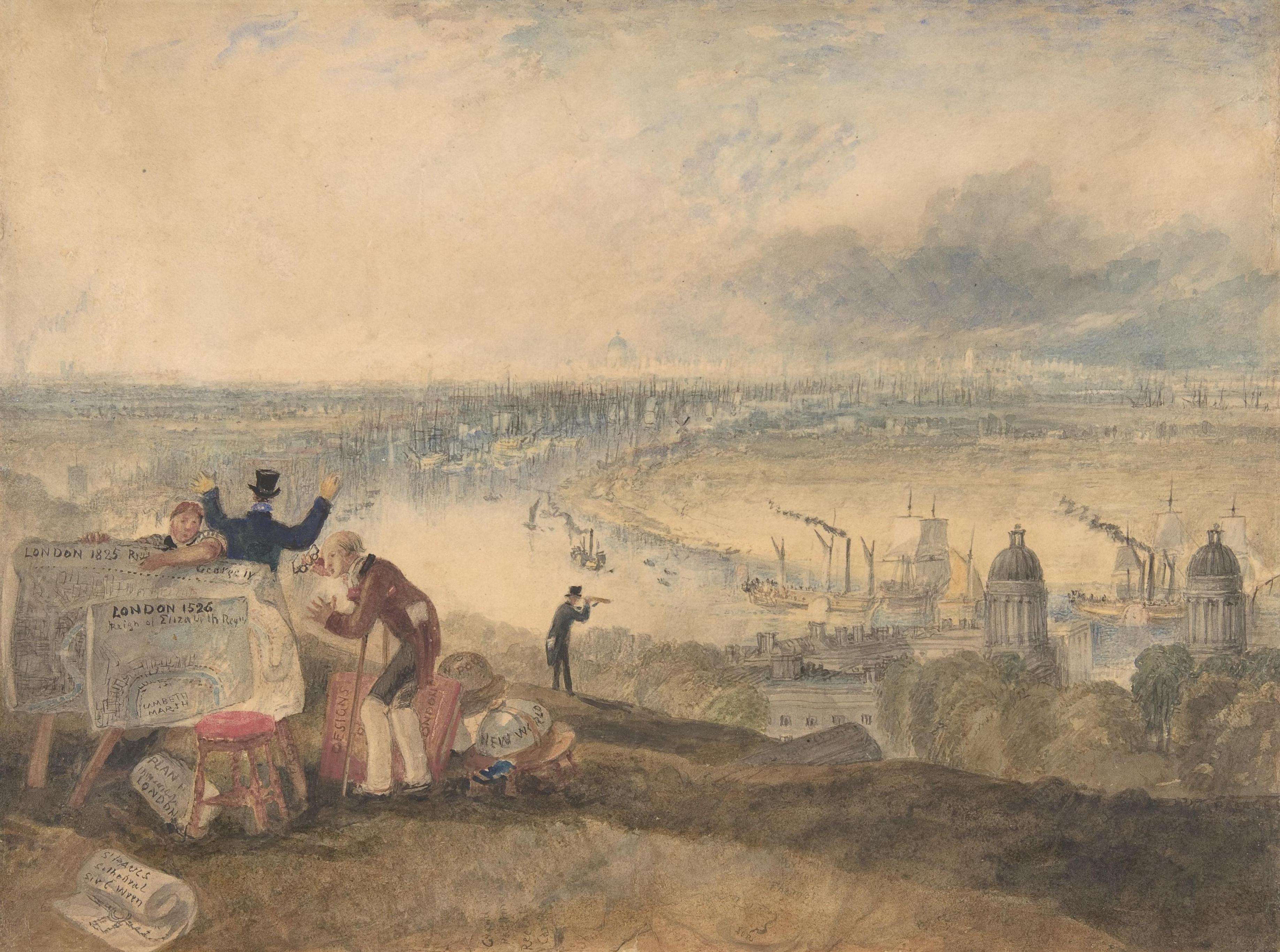 View of London from Greenwich, Joseph Mallord William Turner
