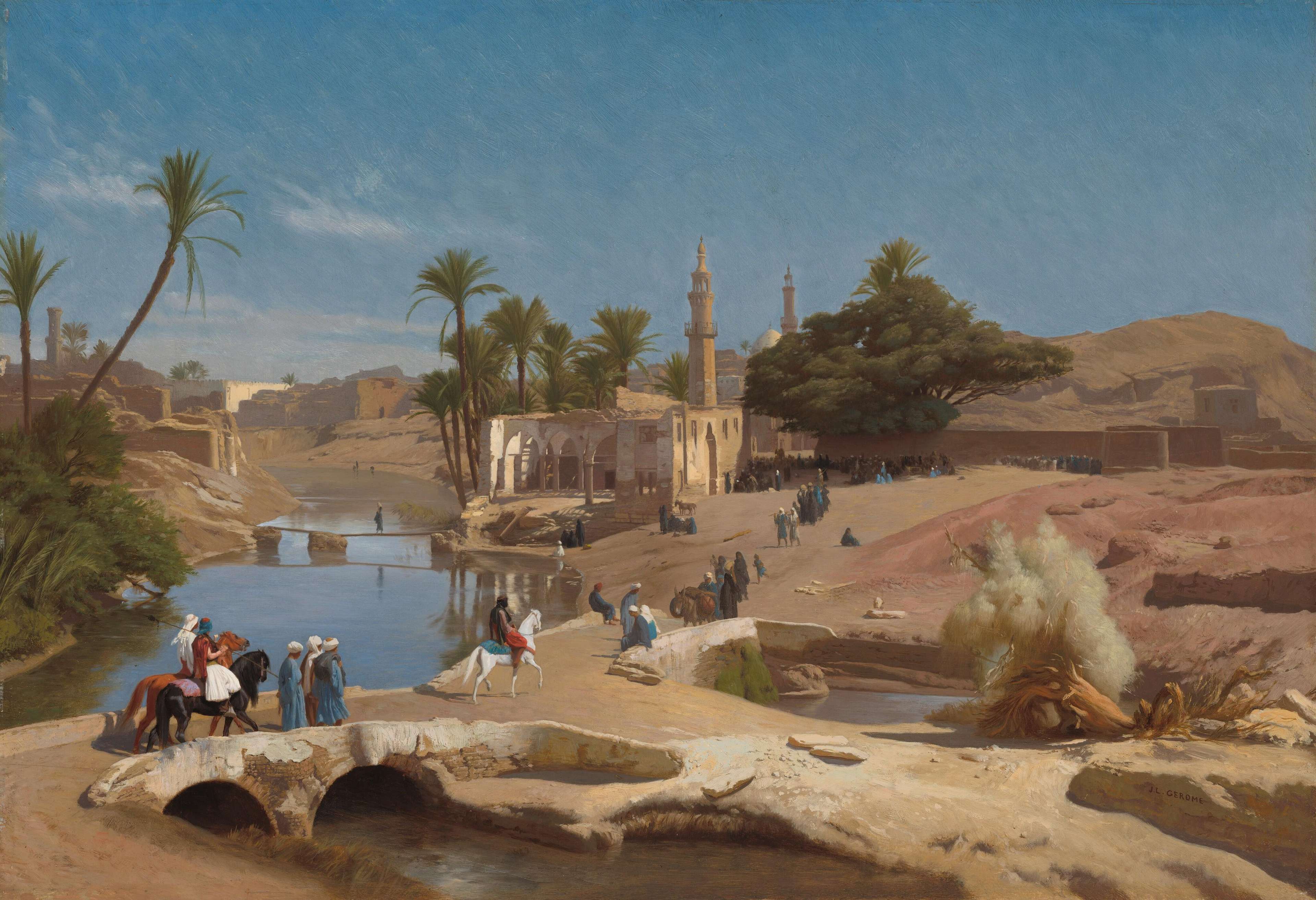 View of Medinet El-Fayoum, Jean-Léon Gérôme