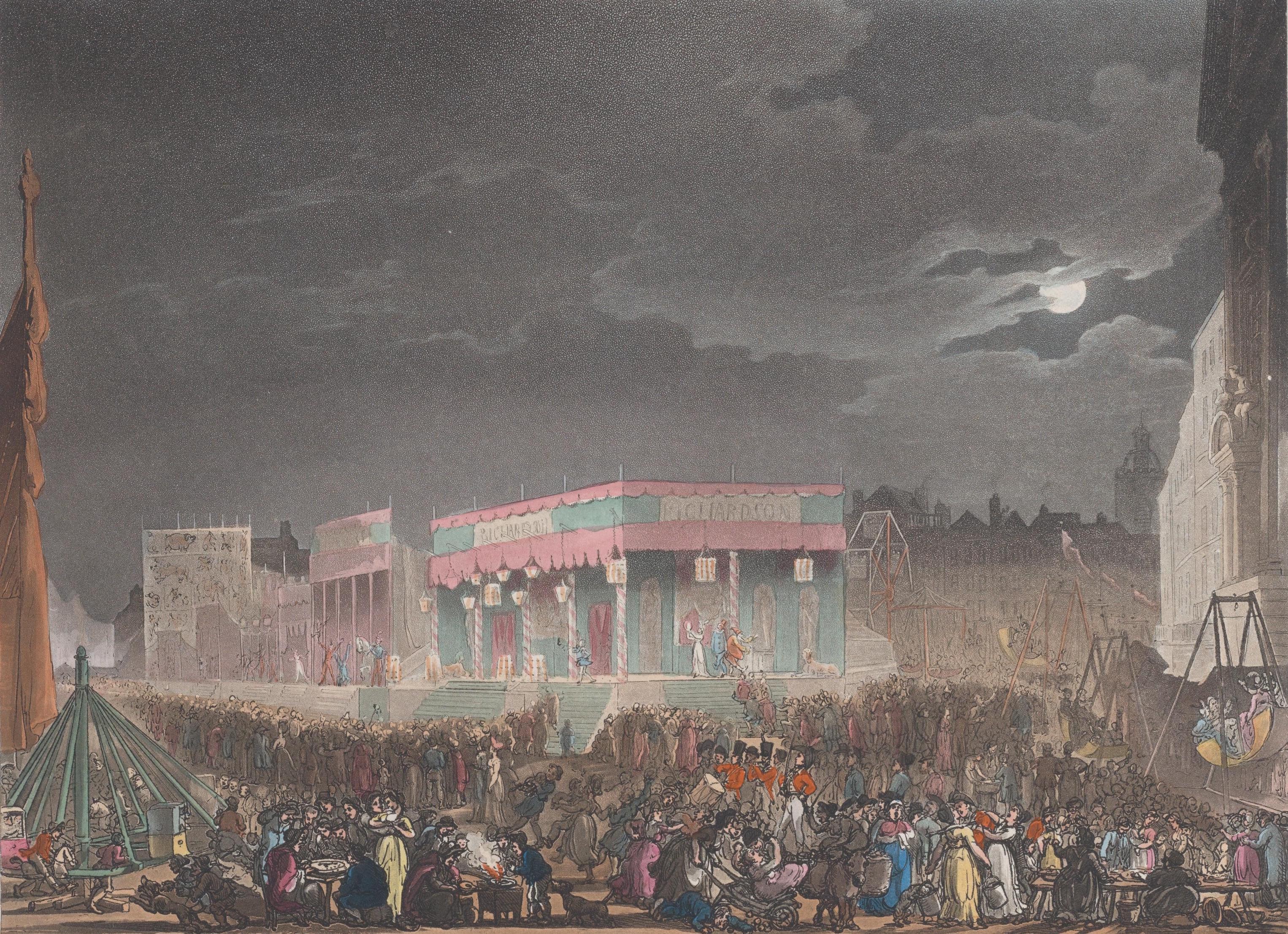 Bartholomew Fair, Auguste Charles Pugin, Thomas Rowlandson, John Bluck