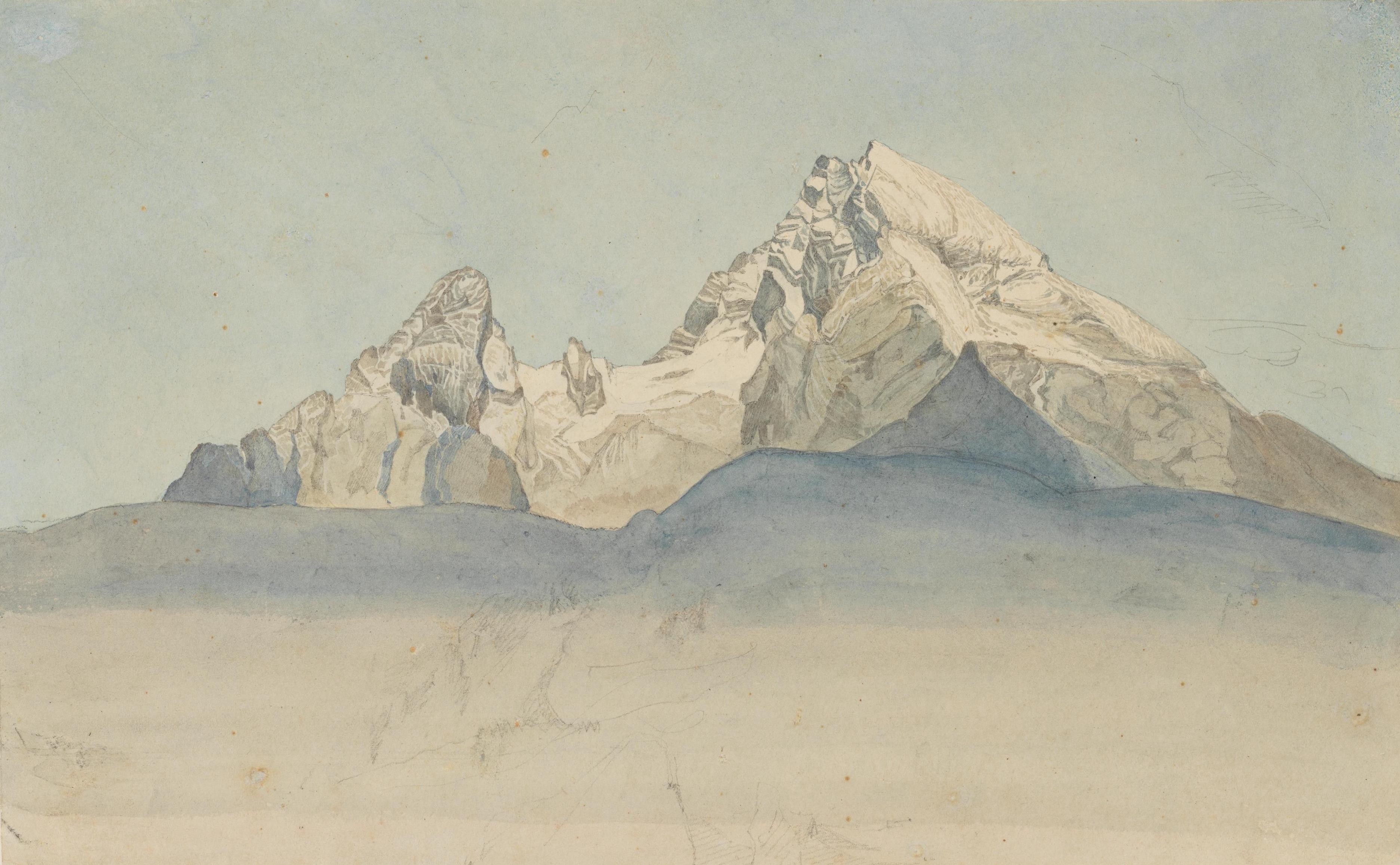 The Watzmann seen from the northeast, August Heinrich