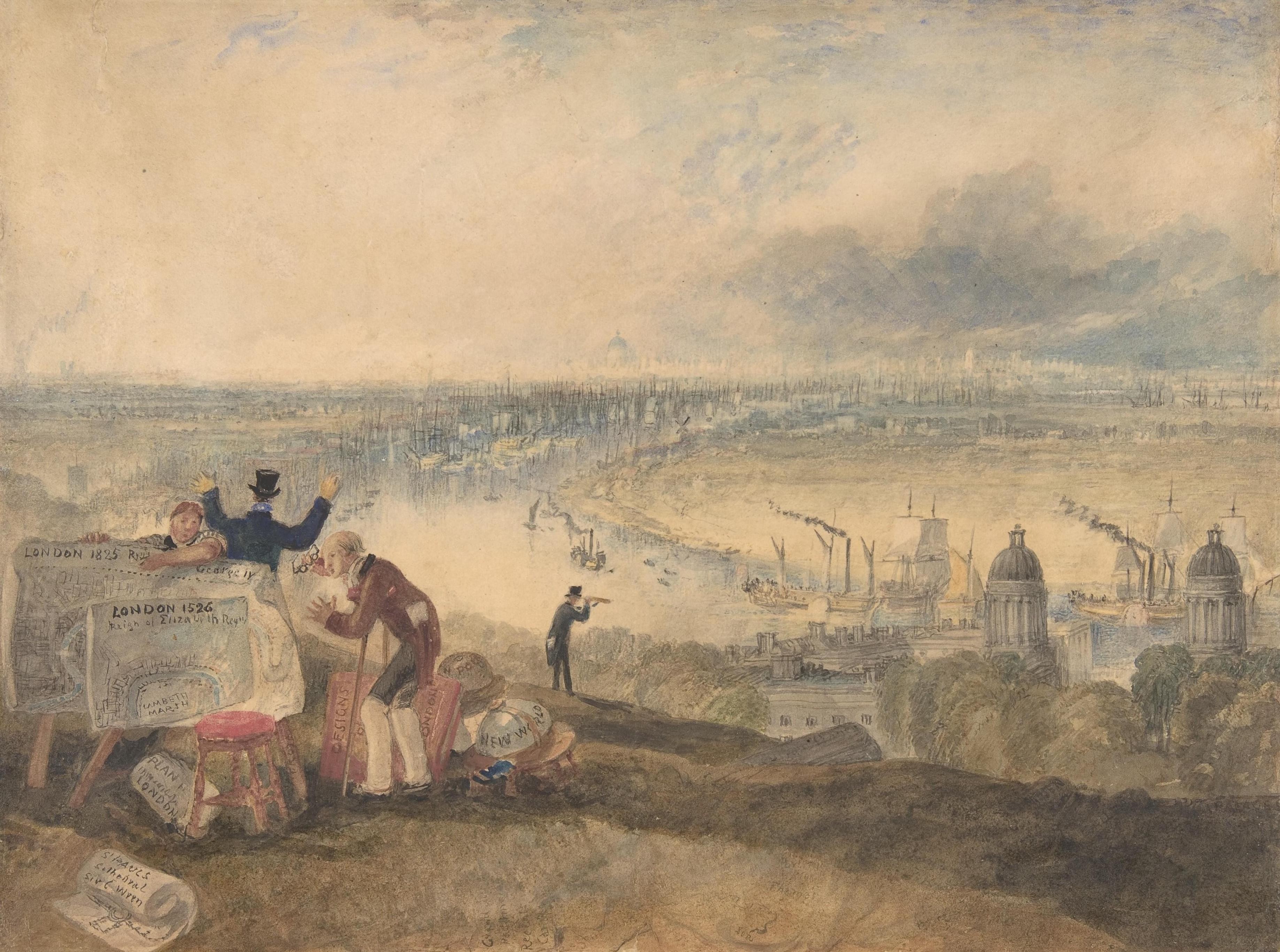 View of London from Greenwich, Joseph Mallord William Turner